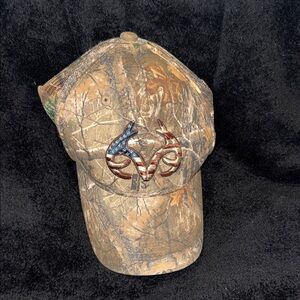 Realtree Camouflage Hat with Patriotic Logo
